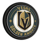 Vegas Golden Knights: Round Slimline Lighted Wall Sign - The Fan-Brand