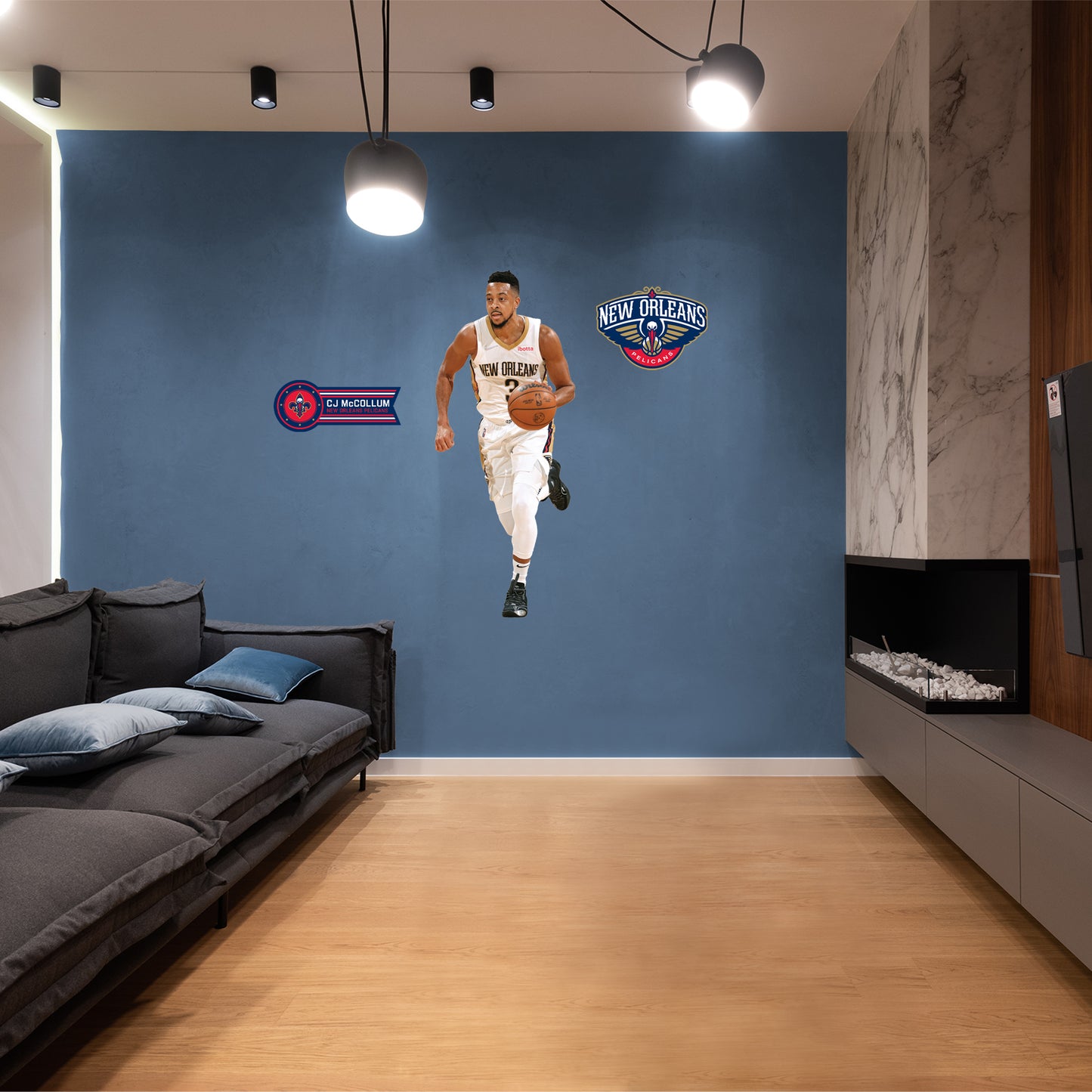 New Orleans Pelicans: CJ McCollum 2022        - Officially Licensed NBA Removable     Adhesive Decal