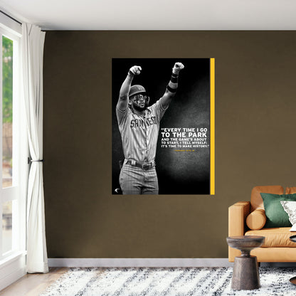 San Diego Padres: Fernando Tatis Jr. 2022 Inspirational Poster        - Officially Licensed MLB Removable     Adhesive Decal