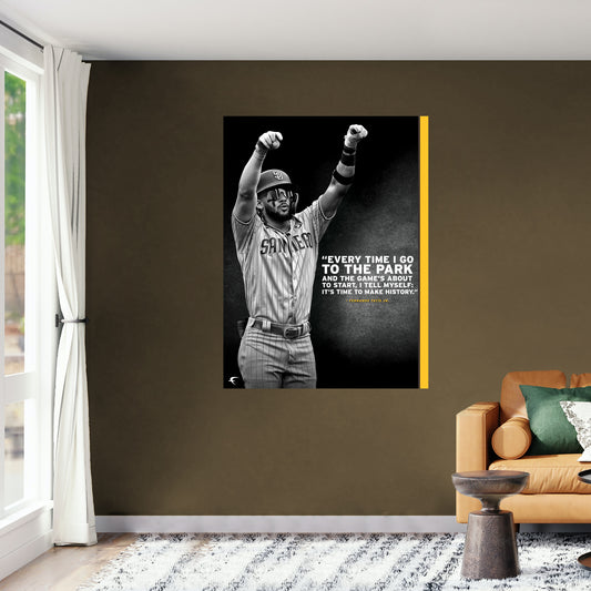 San Diego Padres: Fernando Tatis Jr.  Inspirational Poster        - Officially Licensed MLB Removable     Adhesive Decal