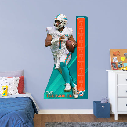 Tua Tagovailoa  Growth Chart  - Officially Licensed NFL Removable Wall Decal
