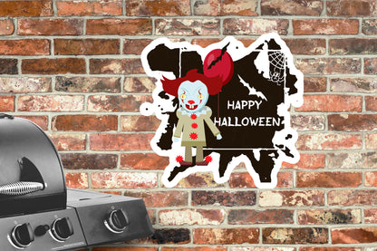 Halloween: Clowns Red Balloon Alumigraphic        -      Outdoor Graphic