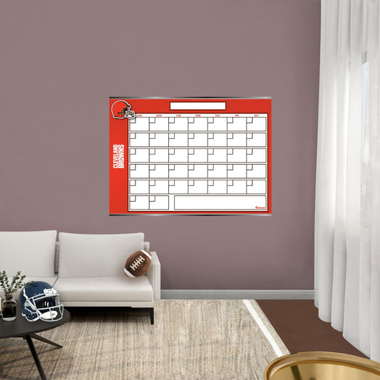Cleveland Browns: Dry Erase Calendar - Officially Licensed NFL Removable Adhesive Decal