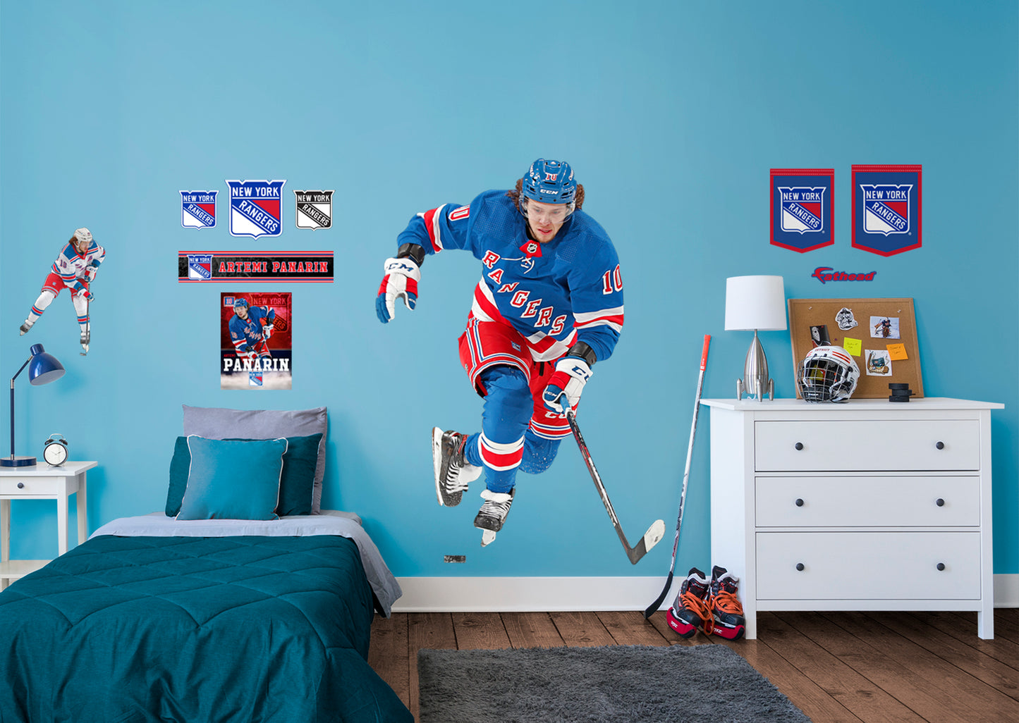New York Rangers: Artemi Panarin         - Officially Licensed NHL Removable Wall   Adhesive Decal
