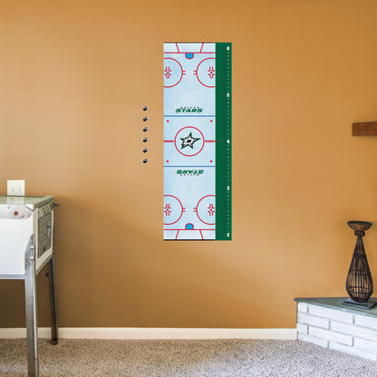 Dallas Stars: Rink Growth Chart - Officially Licensed NHL Removable Wall Graphic
