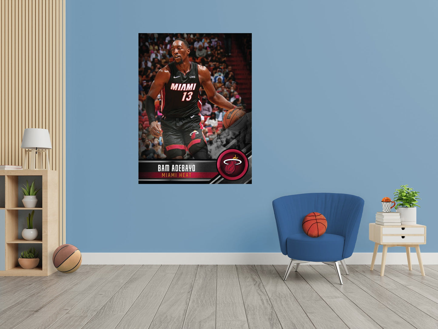 Miami Heat: Bam Adebayo Poster - Officially Licensed NBA Removable Adhesive Decal
