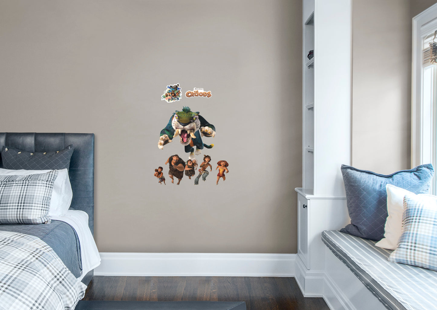 The Croods:  Family Sabretooth RealBig        - Officially Licensed NBC Universal Removable Wall   Adhesive Decal