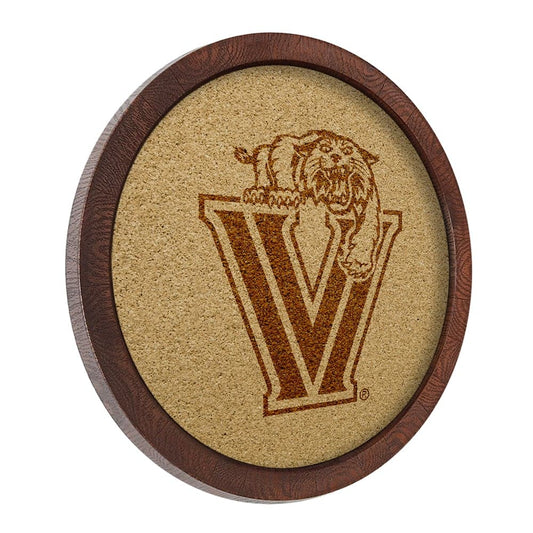Villanova Wildcats: Mascot - "Faux" Barrel Framed Cork Board - The Fan-Brand