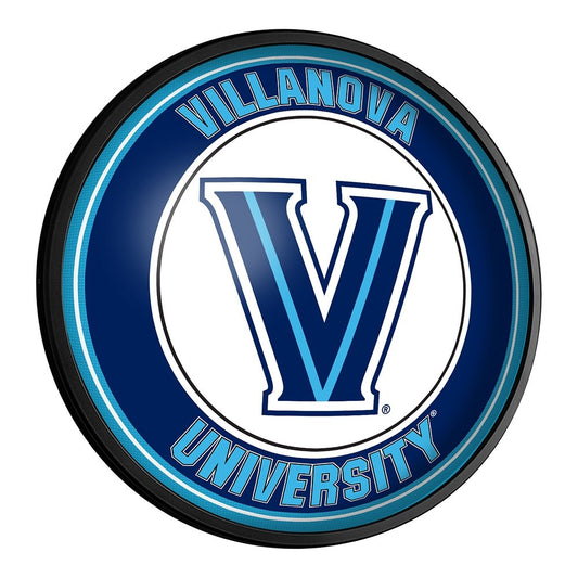 Villanova Wildcats: Round Slimline Lighted Wall Sign - The Fan-Brand