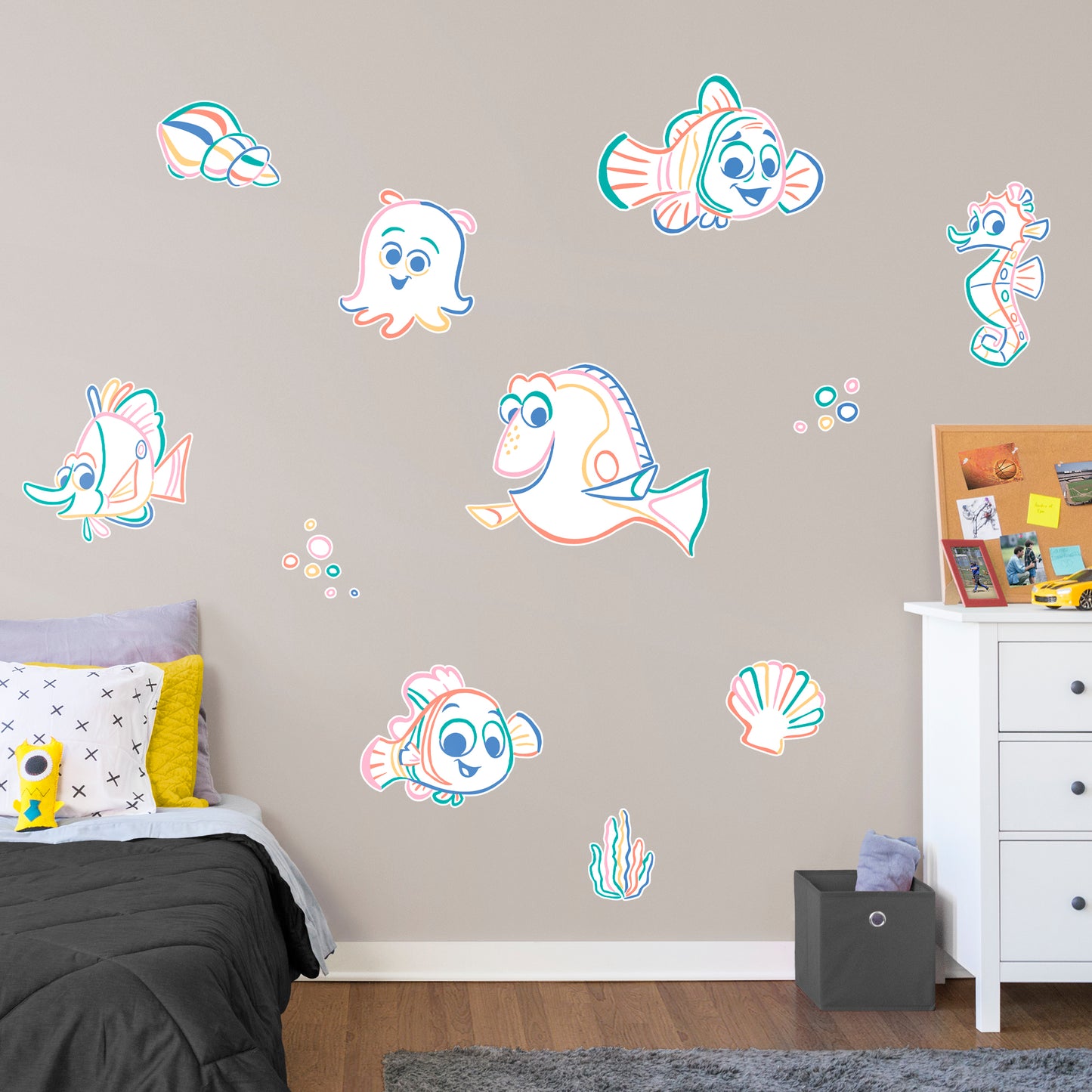 Finding Nemo Color Crazy RealBig Collection  - Officially Licensed Disney Removable Wall Decal
