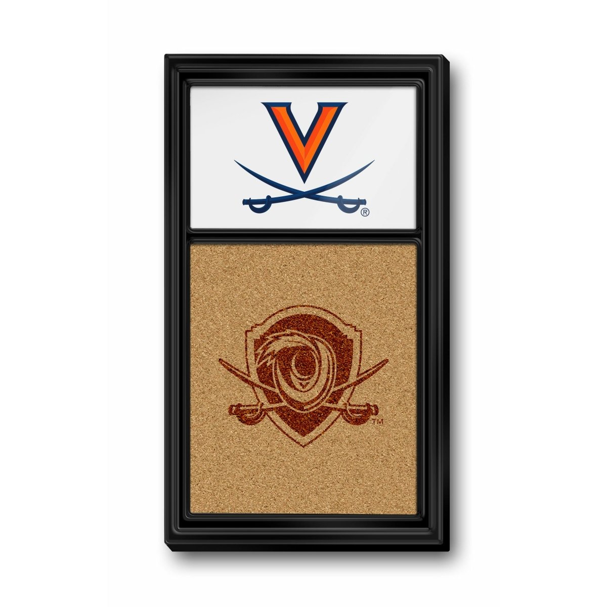 Virginia Cavaliers: Dual Logo - Cork Note Board - The Fan-Brand