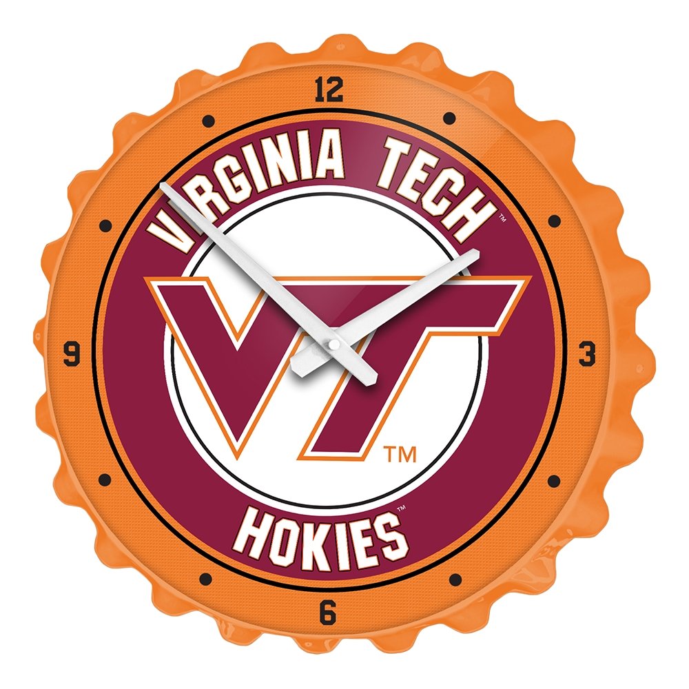Virginia Tech Hokies: Bottle Cap Wall Clock - The Fan-Brand