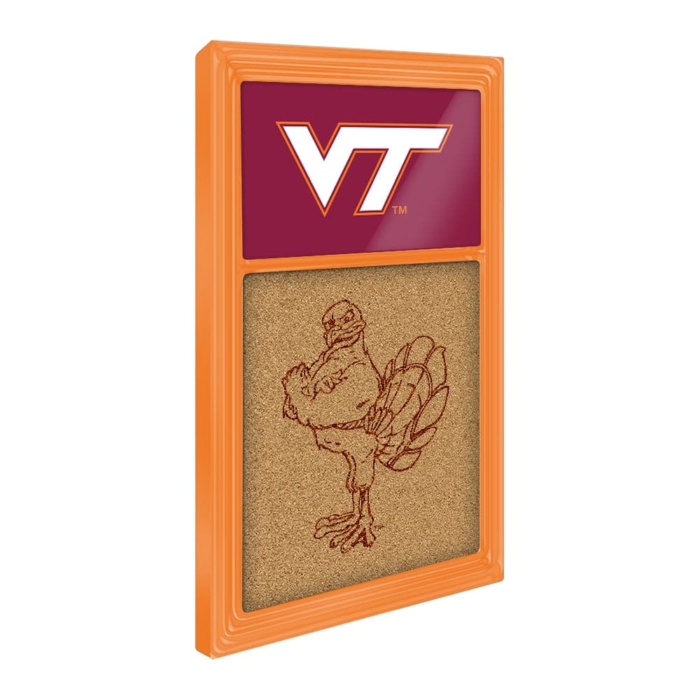 Virginia Tech Hokies: Dual Logos - Cork Note Board - The Fan-Brand