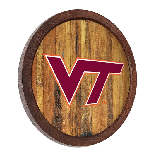 Virginia Tech Hokies: "Faux" Barrel Top Sign - The Fan-Brand