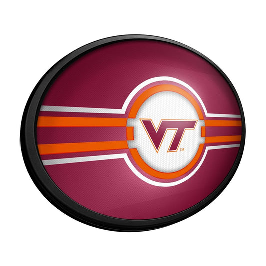 Virginia Tech Hokies: Oval Slimline Lighted Wall Sign - The Fan-Brand