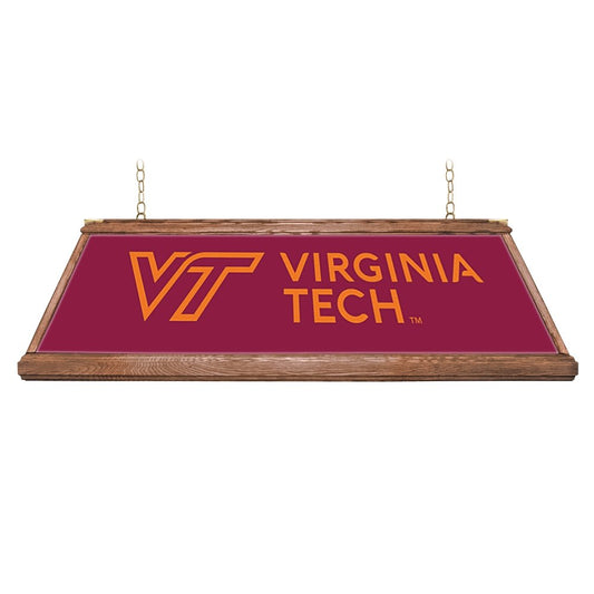 Virginia Tech Hokies: Premium Wood Pool Table Light - The Fan-Brand