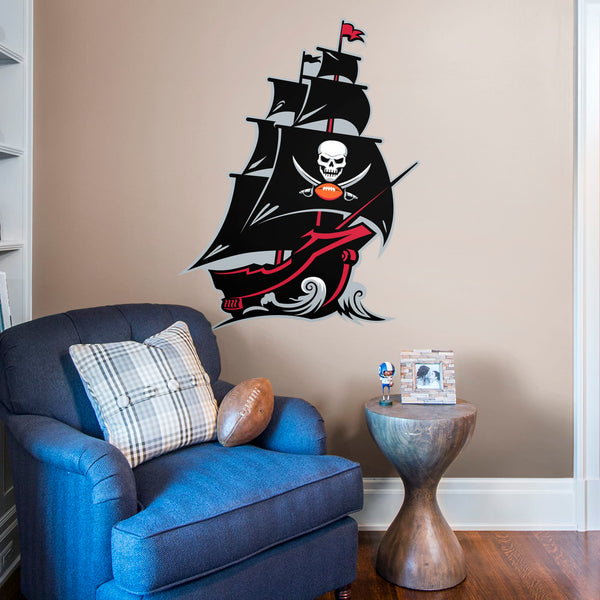 Tampa Bay Buccaneers team fathead pirate ship American foolball shirt -  Limotees