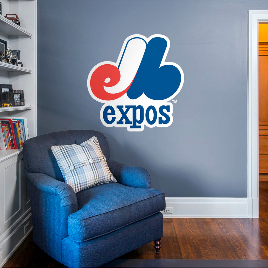 Montreal Expos - RealBig Classic Logo Collection - Official MLB - Reusable Vinyl Wall Decals