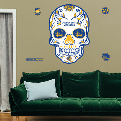 Golden State Warriors: Skull - Officially Licensed NBA Removable Adhesive Decal