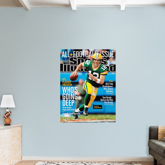 Green Bay Packers: Aaron Rodgers January 2012 Sports Illustrated Cover        - Officially Licensed NFL Removable     Adhesive Decal