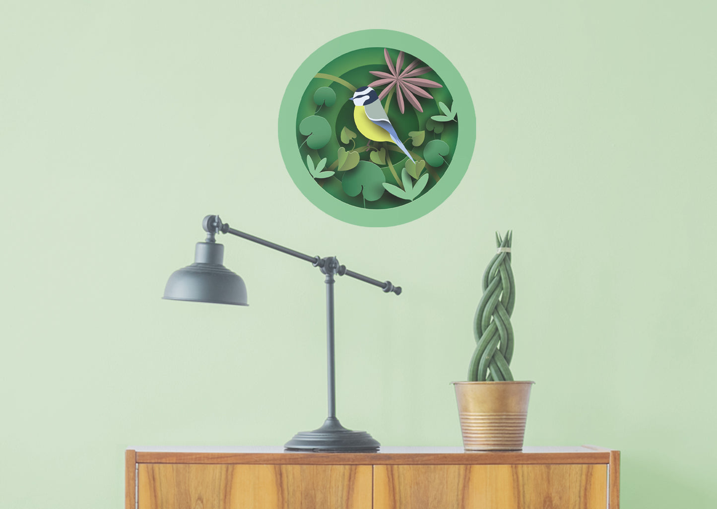 Jungle:  Bird Icon        -   Removable     Adhesive Decal