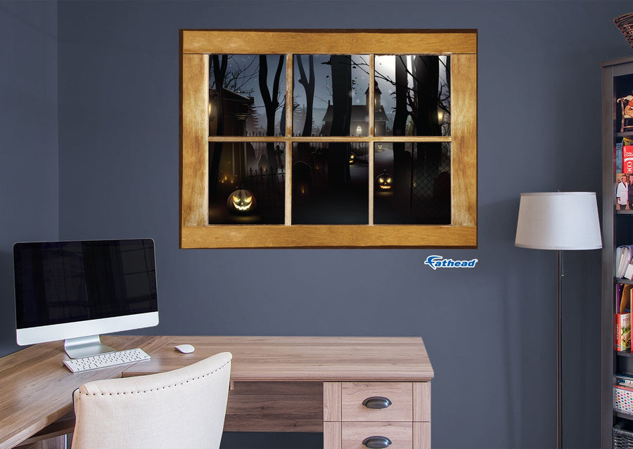 Halloween:  Path Icon Instant Windows        -   Removable     Adhesive Decal