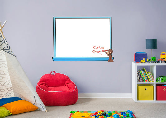 Curious George: Chalkboard Dry Erase - Officially Licensed NBC Universal Removable Adhesive Decal