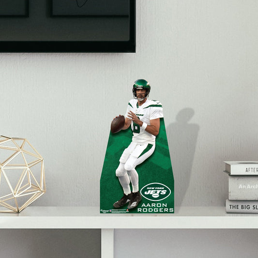New York Jets: Aaron Rodgers Mini   Cardstock Cutout  - Officially Licensed NFL    Stand Out