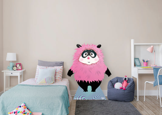 Monster:  Pink Fluffy Monster   Foam Core Cutout  -      Stand Out