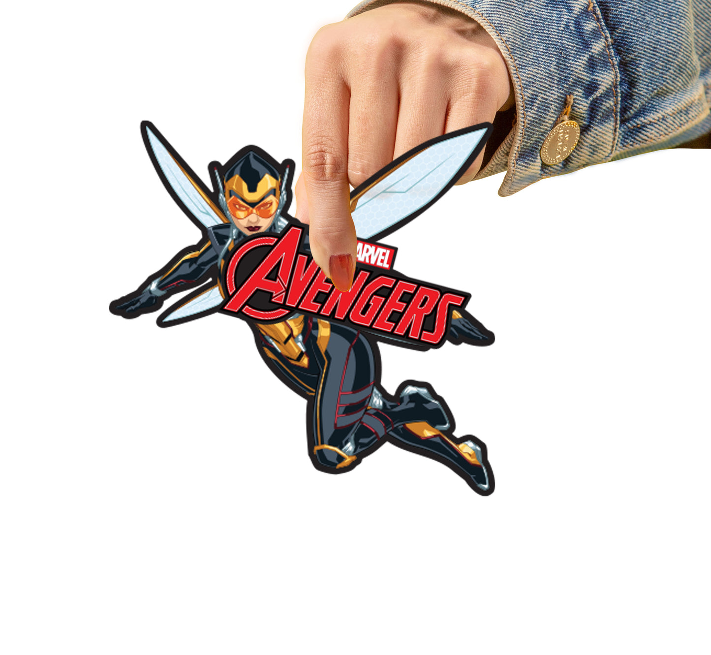 Sheet of 5 -Avengers: WASP Minis        - Officially Licensed Marvel Removable    Adhesive Decal