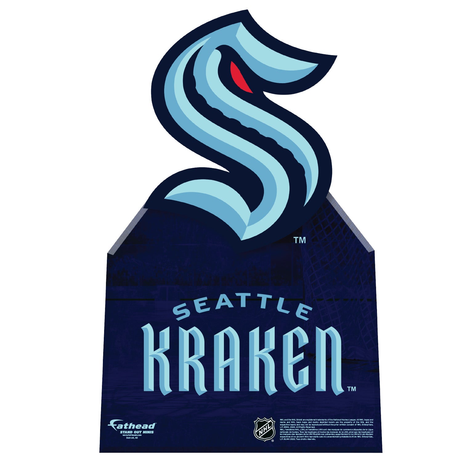 Seattle Kraken Logo Mini Cardstock Cutout Officially Licensed Nhl S Fathead 