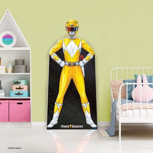 Power Rangers: Yellow Ranger Life-Size Foam Core Cutout - Officially Licensed Hasbro Stand Out