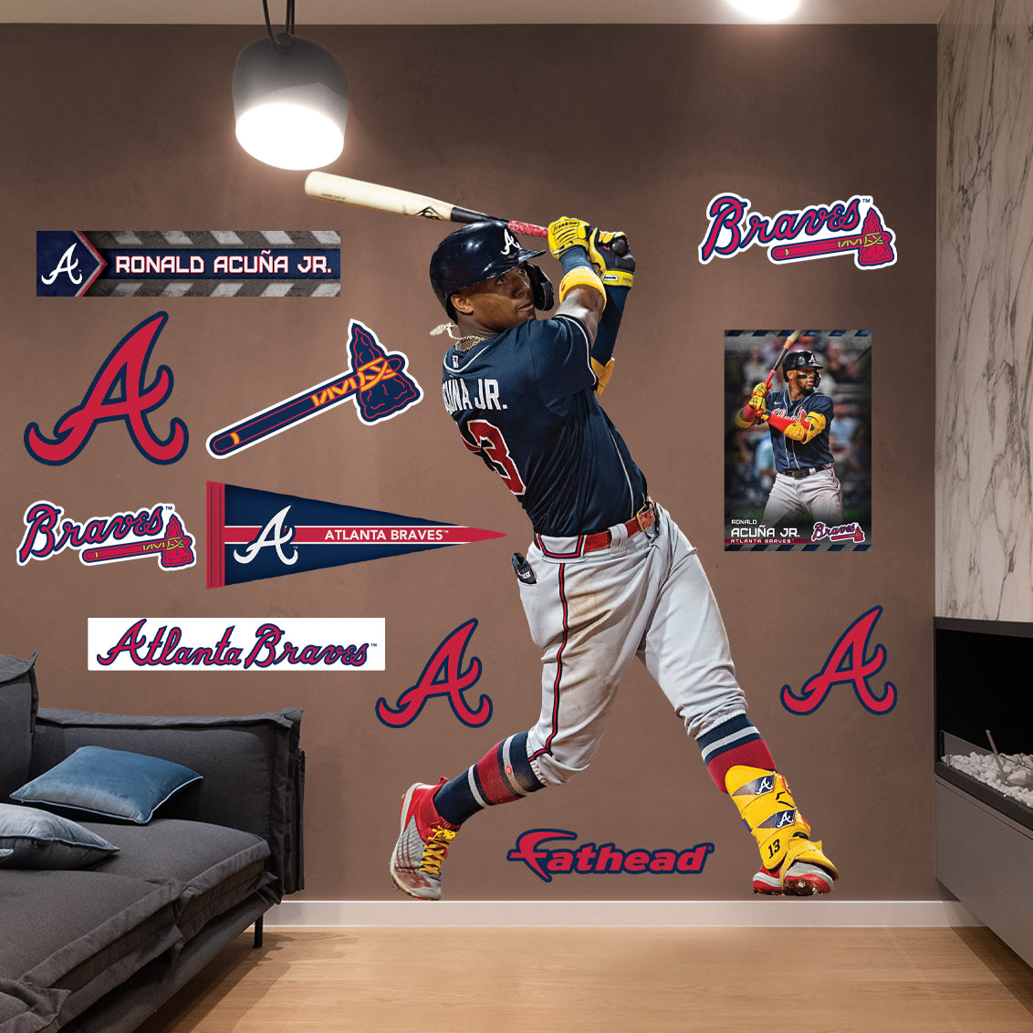 Atlanta Braves: Ronald Acuña Jr. - Officially Licensed MLB Removable Adhesive Decal