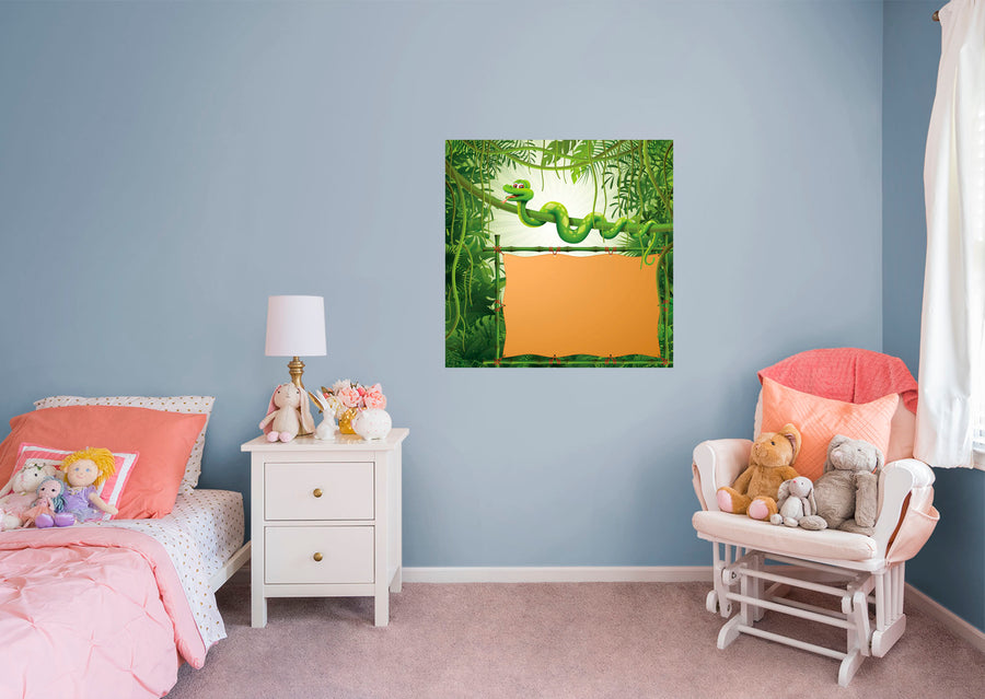 Jungle:  Snake Dry Erase        -   Removable Wall   Adhesive Decal
