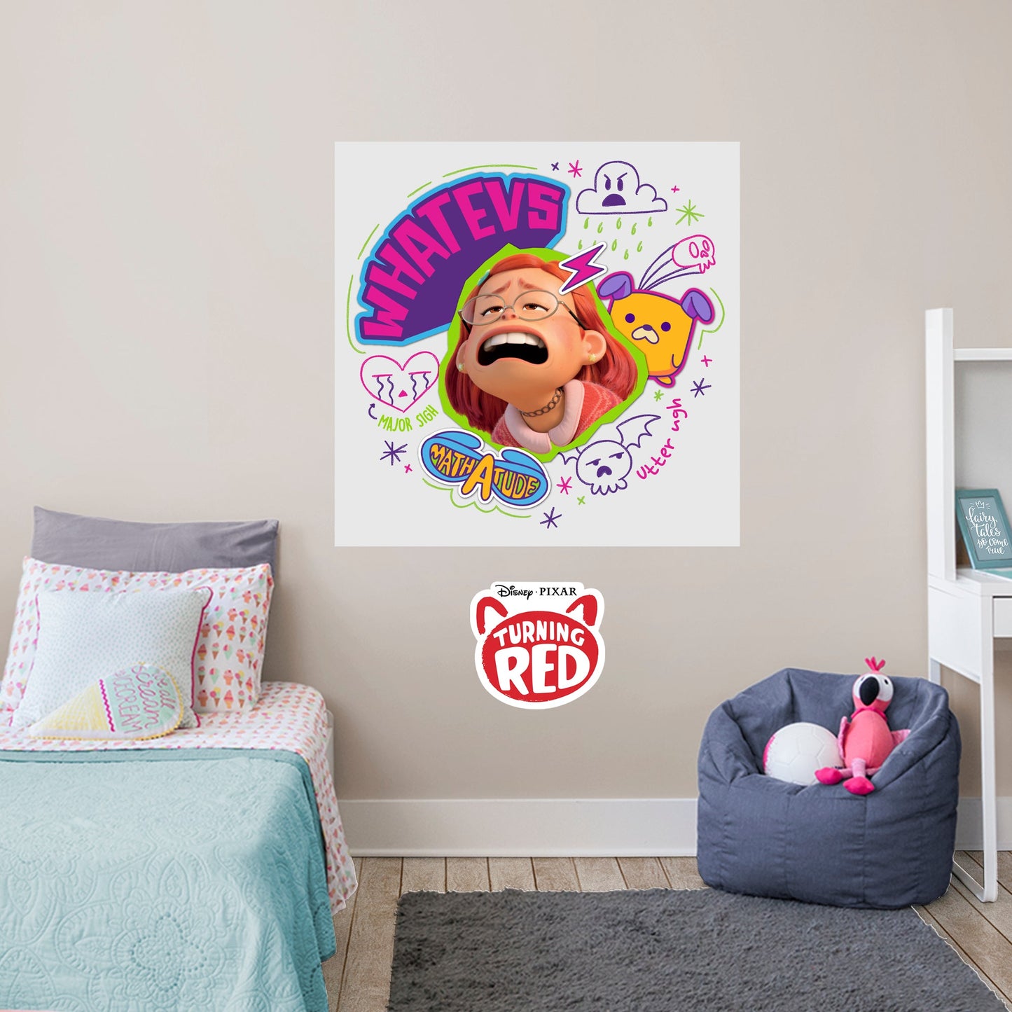 Turning Red: Meilin Whatevs Poster - Officially Licensed Disney Removable Adhesive Decal