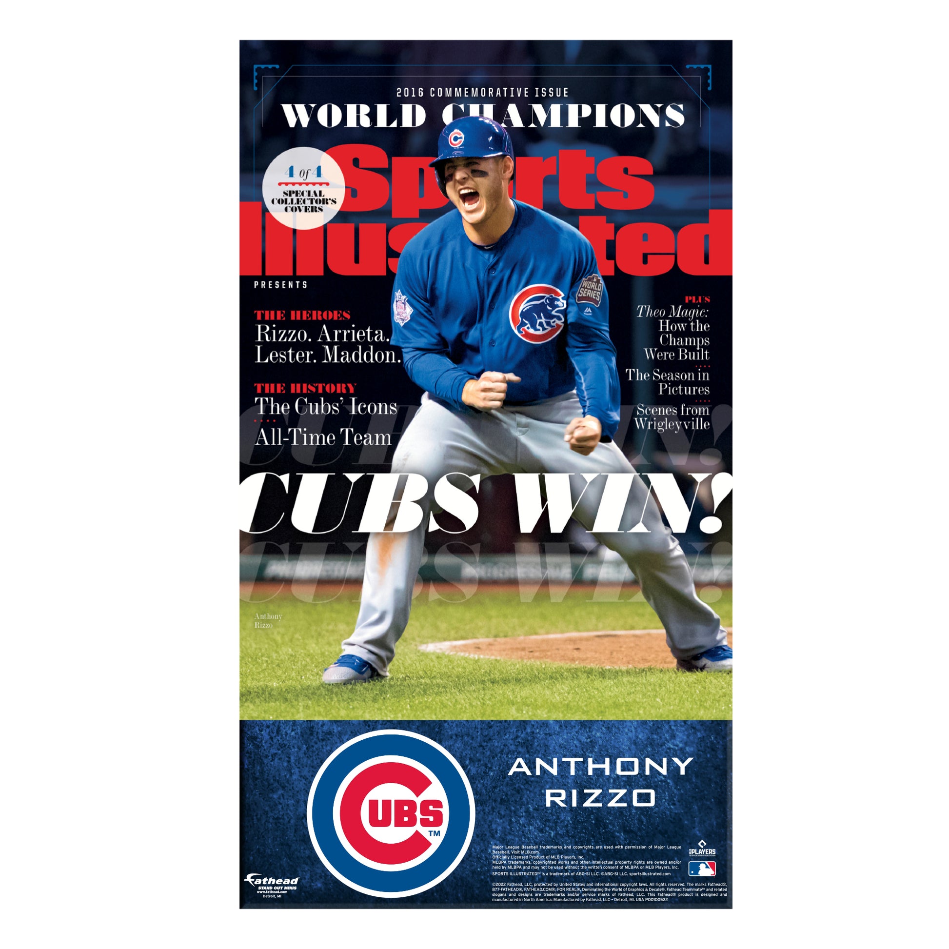 Chicago Cubs, 2016 World Series Champions Sports Illustrated Cover by  Sports Illustrated