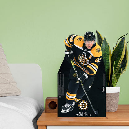 Boston Bruins: Brad Marchand 2021  Mini   Cardstock Cutout  - Officially Licensed NHL    Stand Out