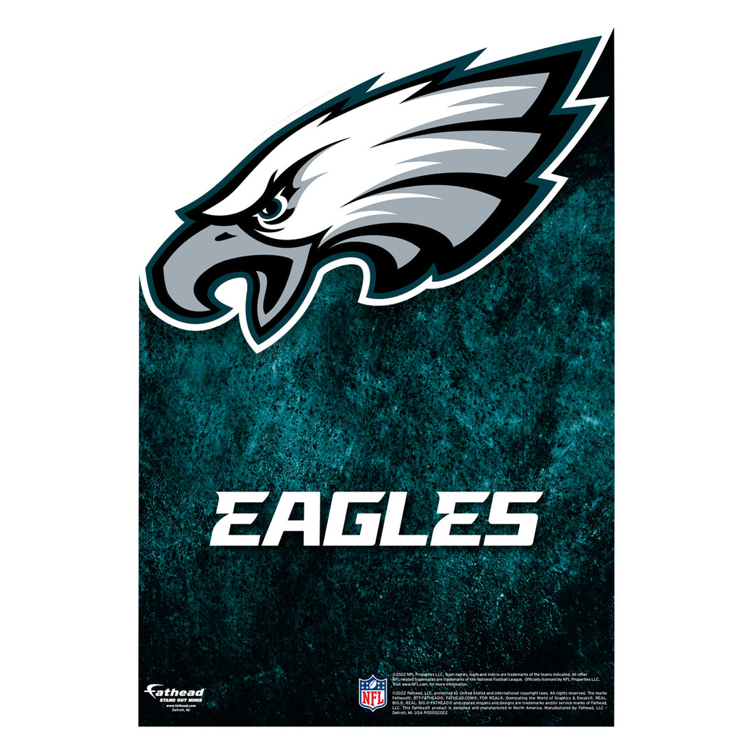 Philadelphia Eagles Logo Mini Cardstock Cutout Officially Licensed