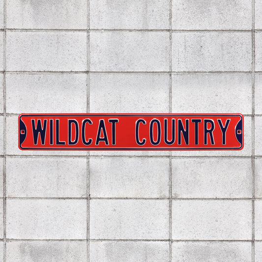 Arizona Wildcats: Wildcat Country - Officially Licensed Metal Street Sign