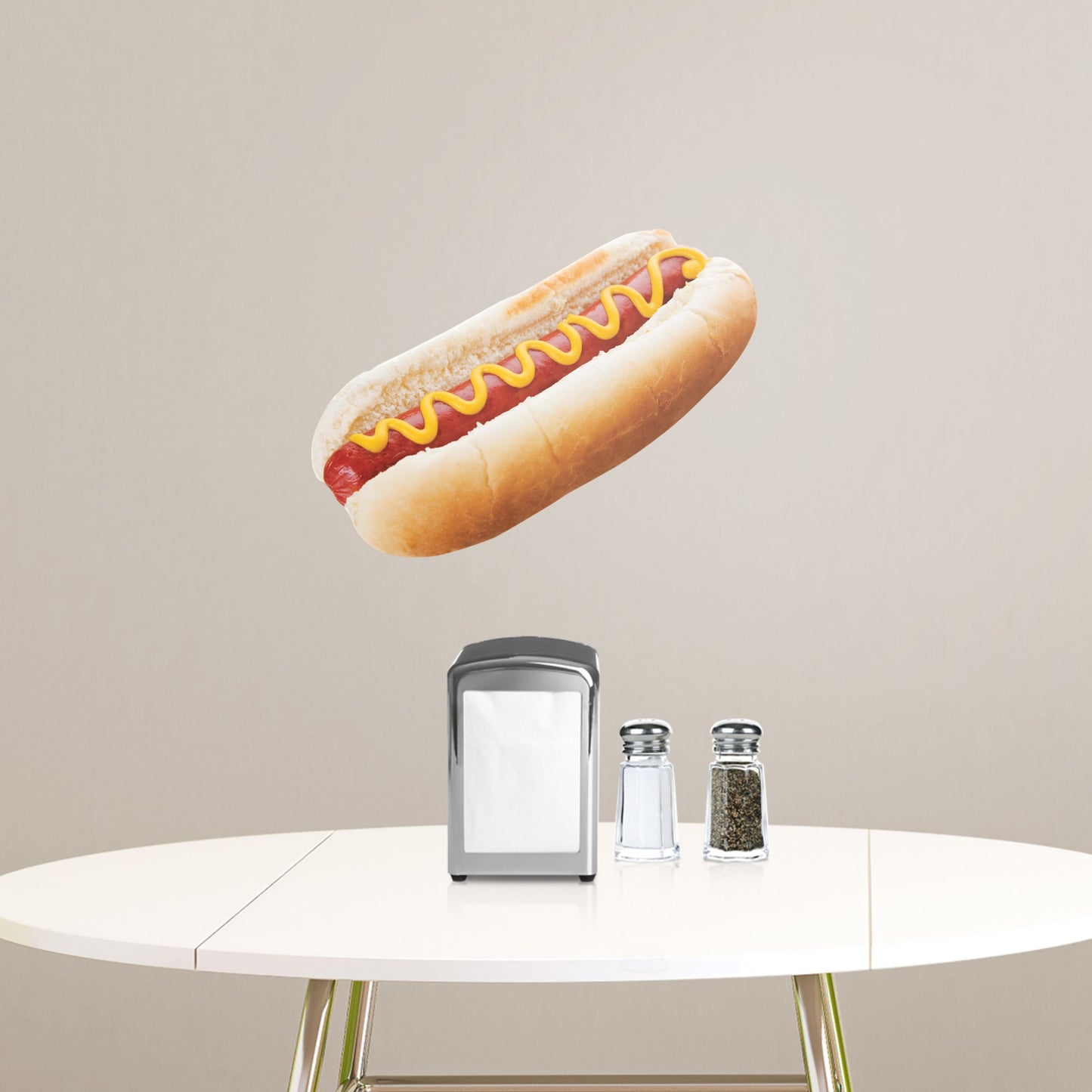 Large Hot Dog + 2 Decals (16"W x 11"H)