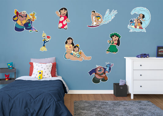 Lilo & Stitch:  Characters Collection        - Officially Licensed Disney Removable     Adhesive Decal