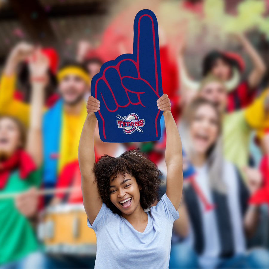 Foam Finger - Big Head - Official NCAA - Detroit Mercy Titans - Foam Core Cutout