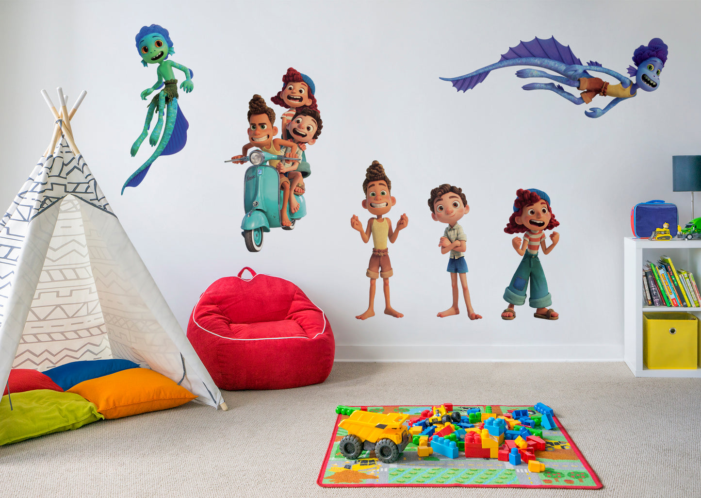 Luca:  Kids Collection        - Officially Licensed Disney Removable Wall   Adhesive Decal