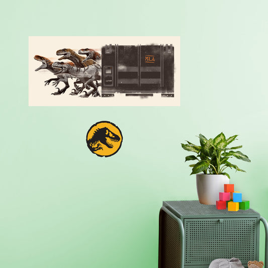 Jurassic World Dominion:  Atrociraptor Case Poster        - Officially Licensed NBC Universal Removable     Adhesive Decal