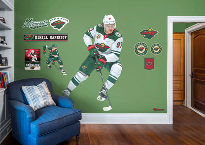 Minnesota Wild: Kirill Kaprizov 2021        - Officially Licensed NHL Removable Wall   Adhesive Decal
