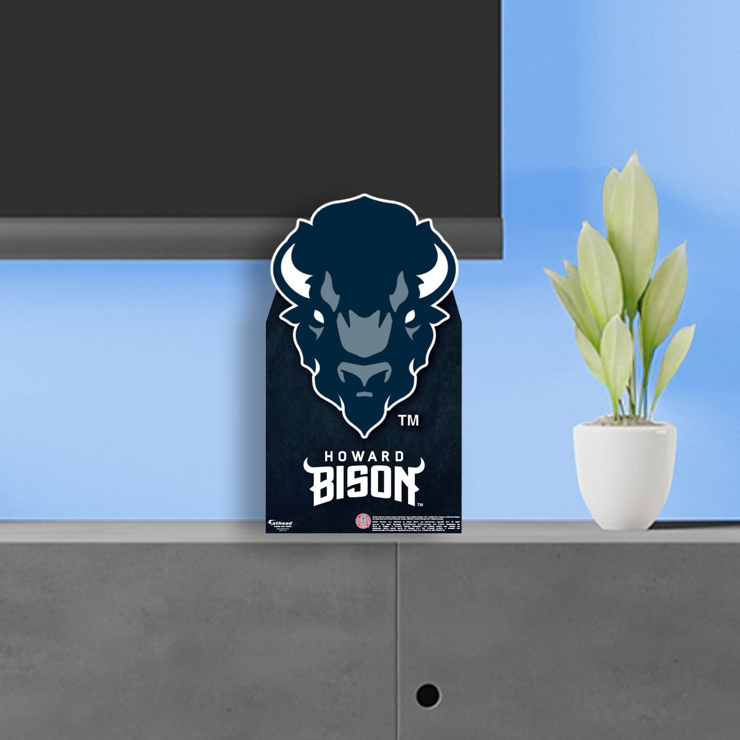 Howard Bison: Mini Cardstock Cutout - Officially Licensed NCAA Stand Out