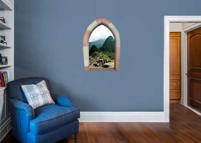 New Wonders: Machu Pichu Sunny Instant Windows        -   Removable Wall   Adhesive Decal