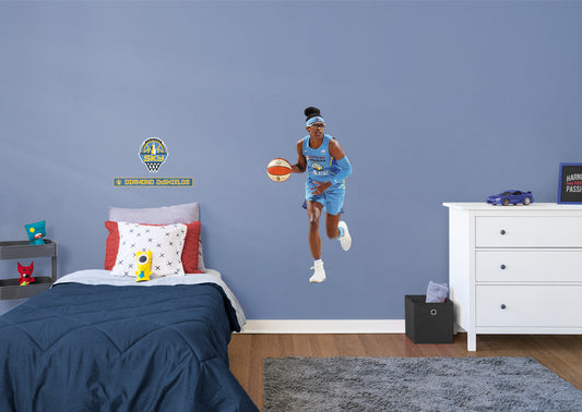 Chicago Sky Diamond DeShields         - Officially Licensed WNBA Removable Wall   Adhesive Decal