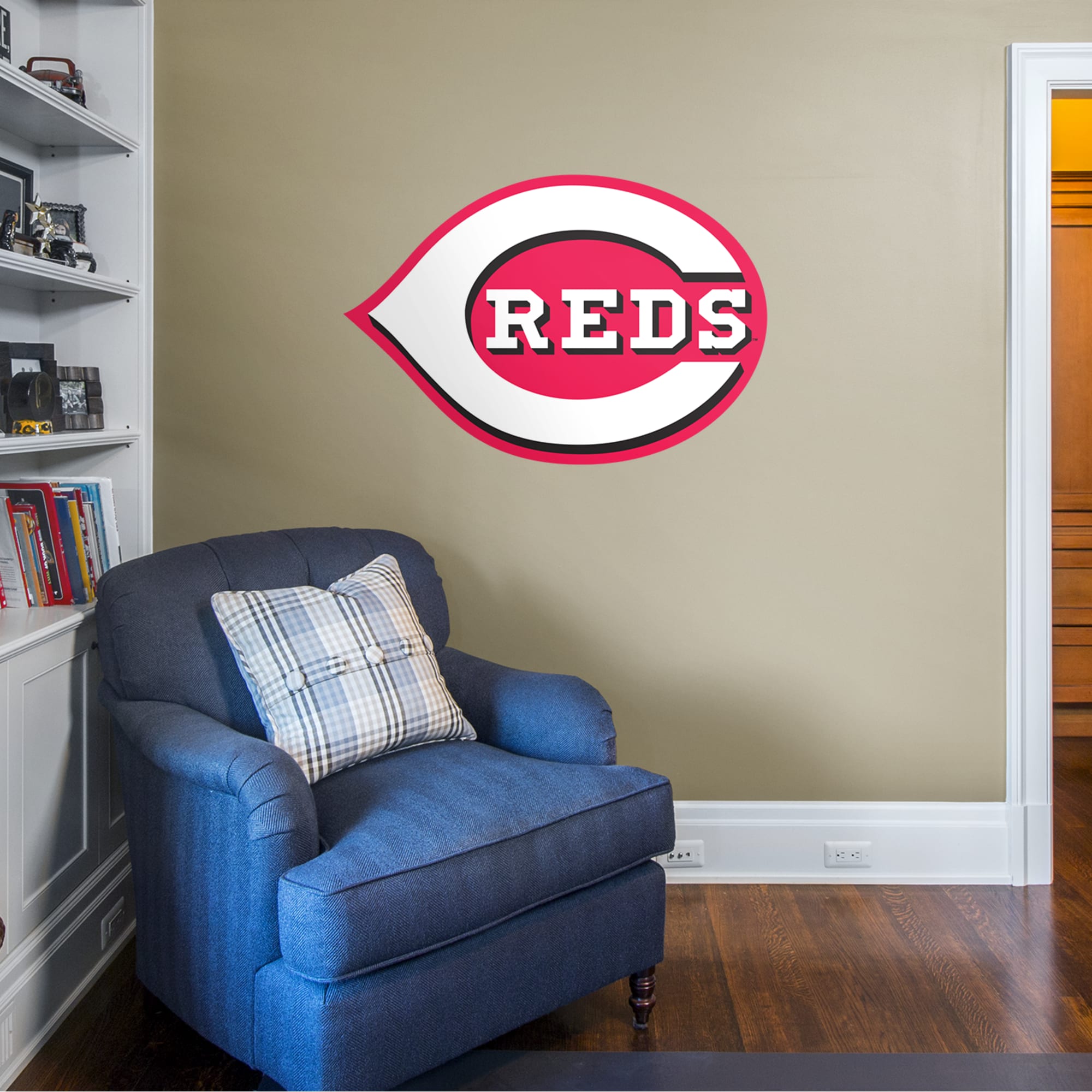 Marriott Reds Sticker Cincinnati Reds - RealBig Logo Collection - Official MLB - Reusable Vi ...