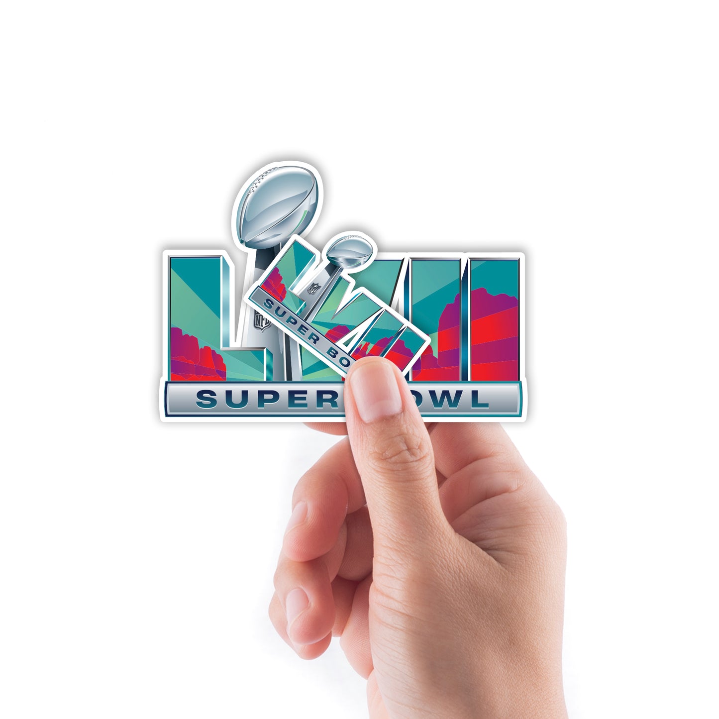 Super Bowl LVII Logo - Officially Licensed NFL Removable Adhesive